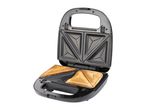 Open sandwich maker with two toasted sandwiches inside