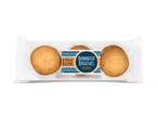 Verpakking met roomboterkoekjes met stukjes butterscotch.