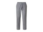 Grey men's casual trousers with an elasticated waist and drawstring.