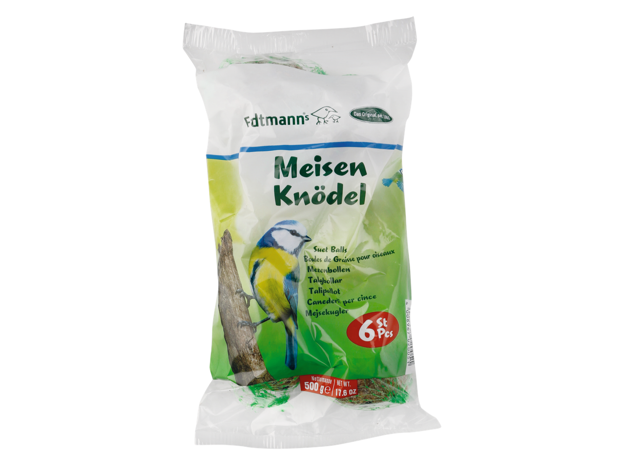 6 Fdtmann's suet balls for birds.