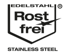 Ετικέτα: Rostfrei, ανοξείδωτος χάλυβας.