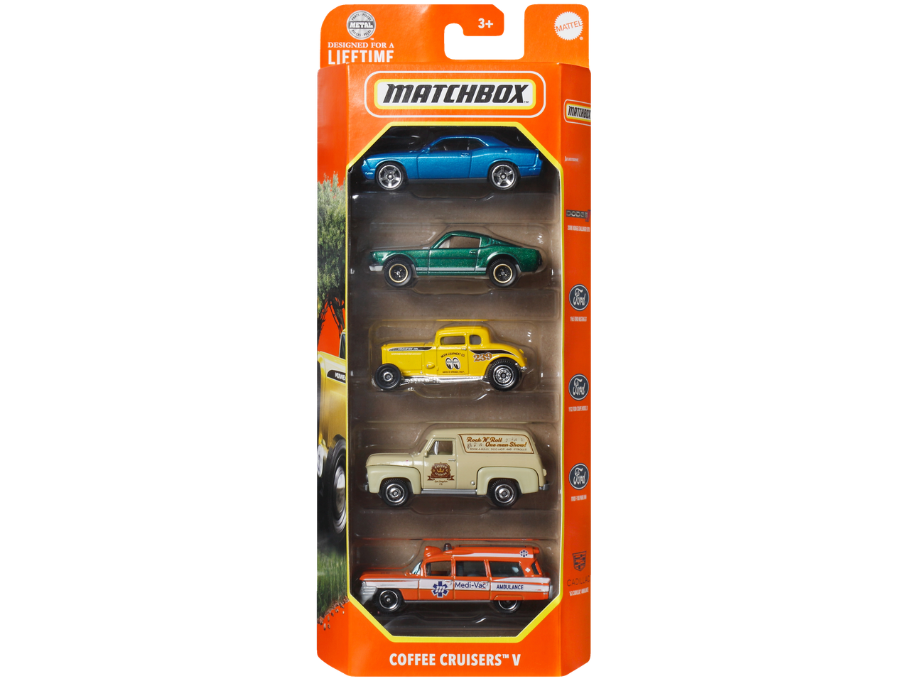 MATTEL® Zestaw 5 samochodzików Matchbox®