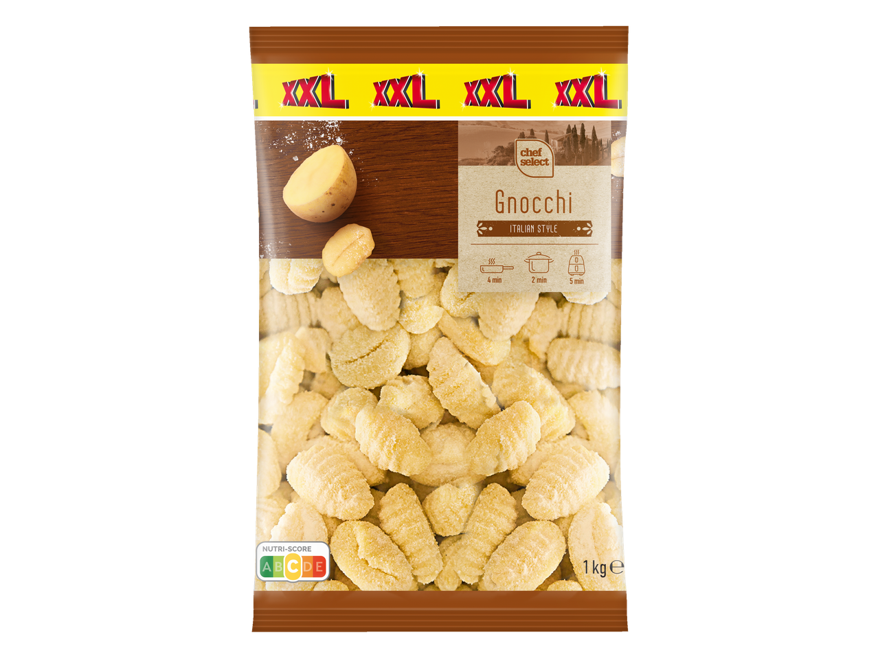 Gnocchi Chef Select XXL, estilo italiano.