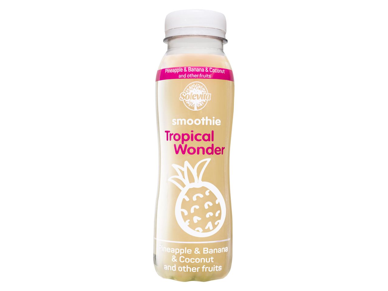 Solevita Tropical Wonder smoothie: ananász, banán és kókusz.