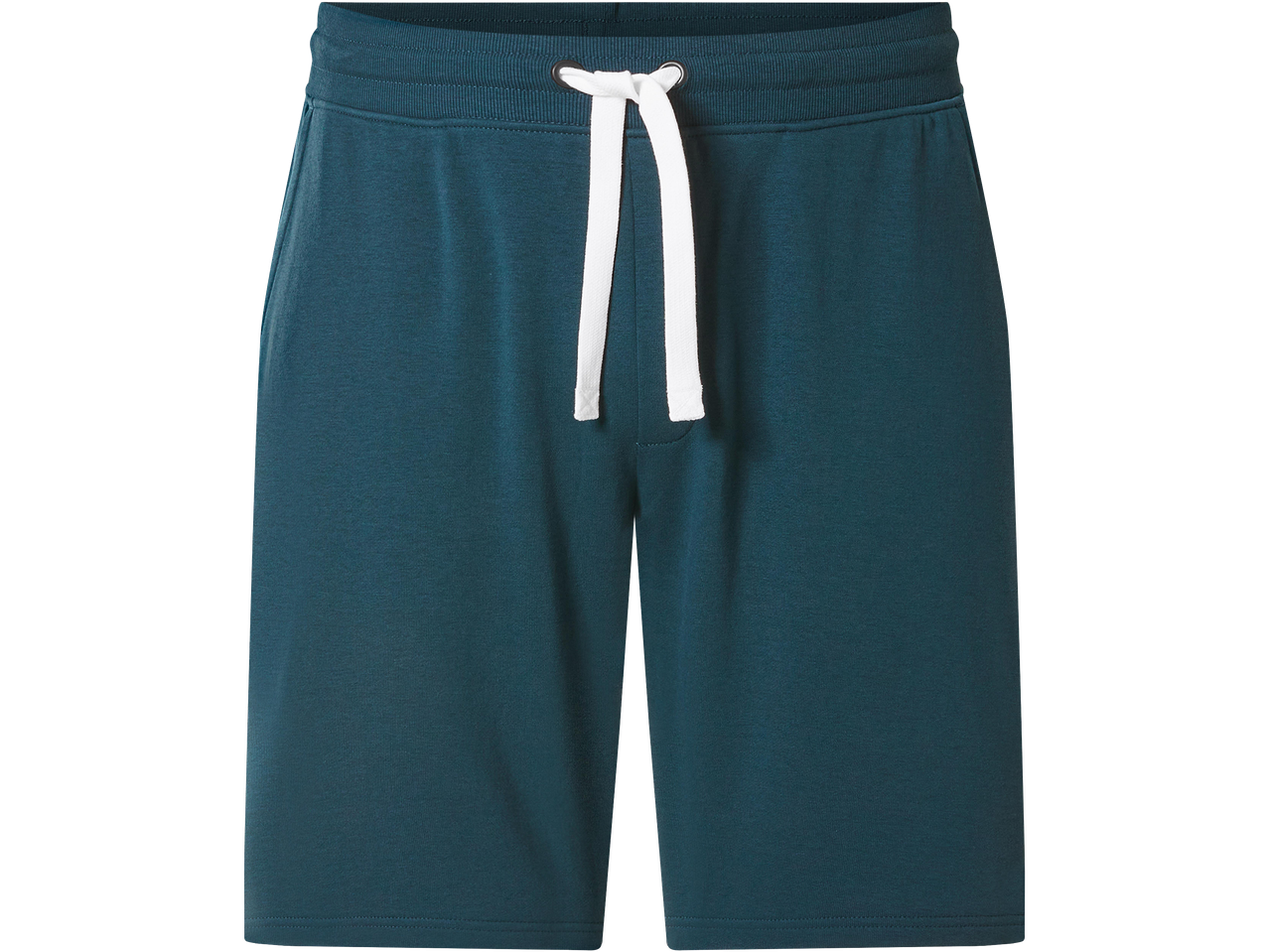 Sötétkék rövidnadrág fehér húzózsinórral