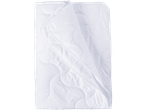 White quilted duvet.