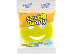 Scrub Daddy FlexTexture sūklis: dzeltenā krāsā, nesaskrāpē, izturīgs pret smakām.