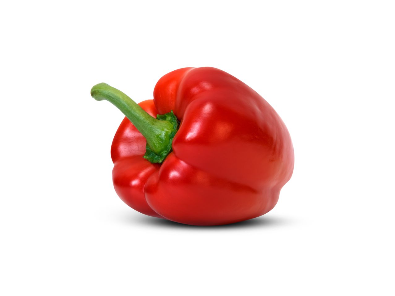 Ripe red bell pepper.