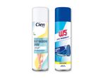 To deodorantsprays, en til fødder med mentol og en til sko med citronduft.
