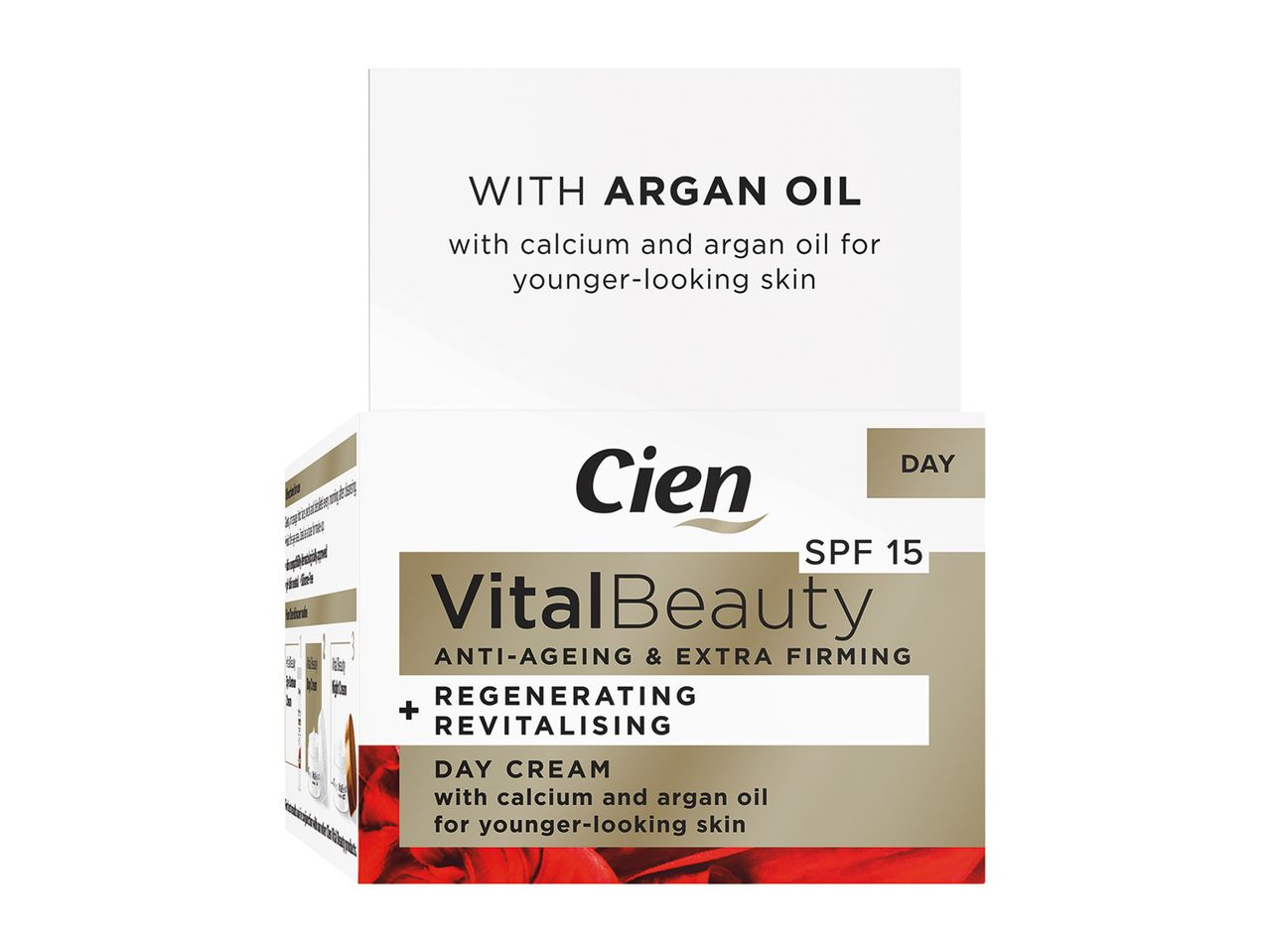 Cien Vital Beauty day cream: anti-ageing, regenerating, with argan oil.