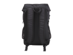 Mochila desportiva preta CRIVIT com alças acolchoadas e costas em malha.