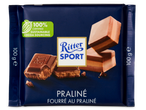 Ritter Sport praliné chocolade: repen en blokjes.