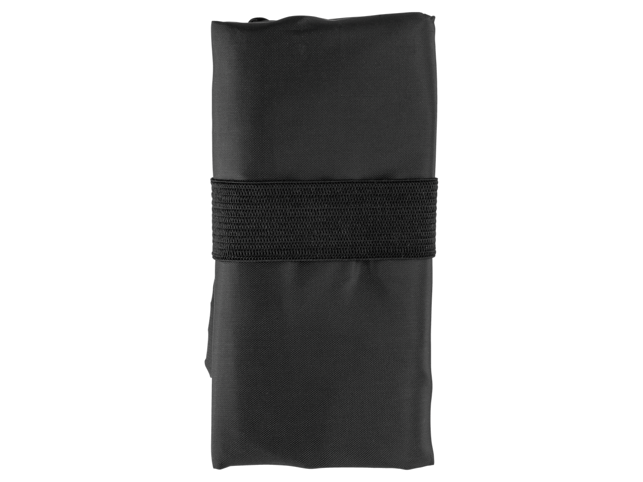 Saco de compras preto dobrável com elástico