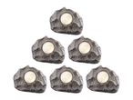 Set of five LED rock lights.