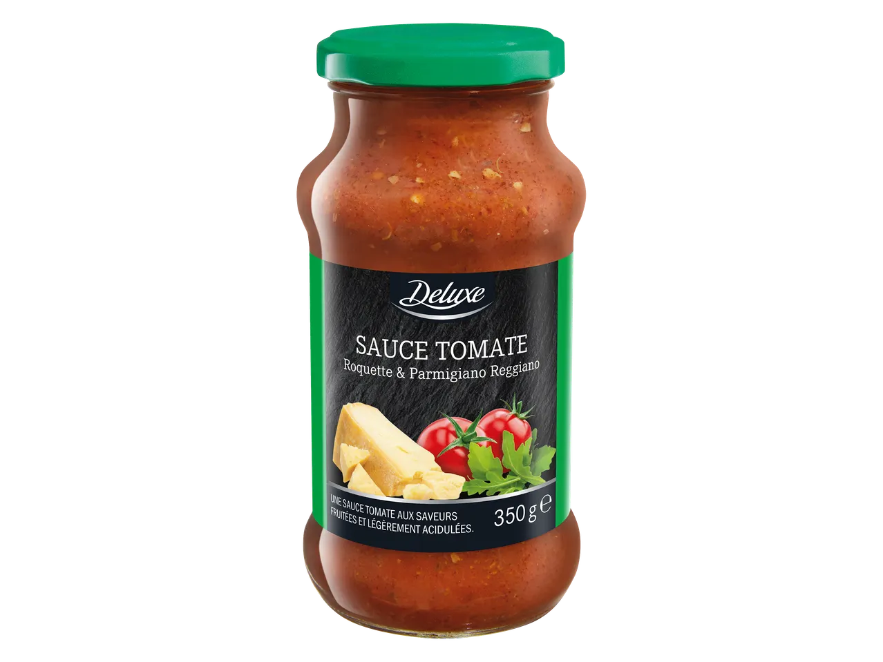 Bocal de sauce tomate à la roquette et au Parmigiano Reggiano, 350g.