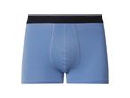 Boxer da uomo blu con elastico in vita nero e striscia grigia