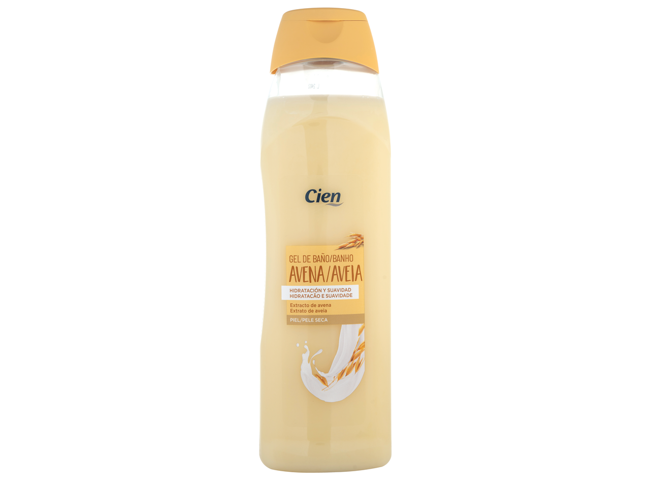 Gel de banho Cien Aveia para pele seca.