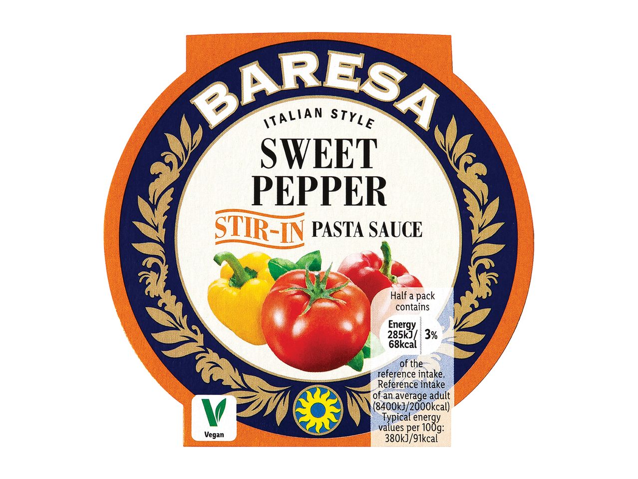 Barresa pasta sauce: sweet peppers and tomatoes, Italian style.
