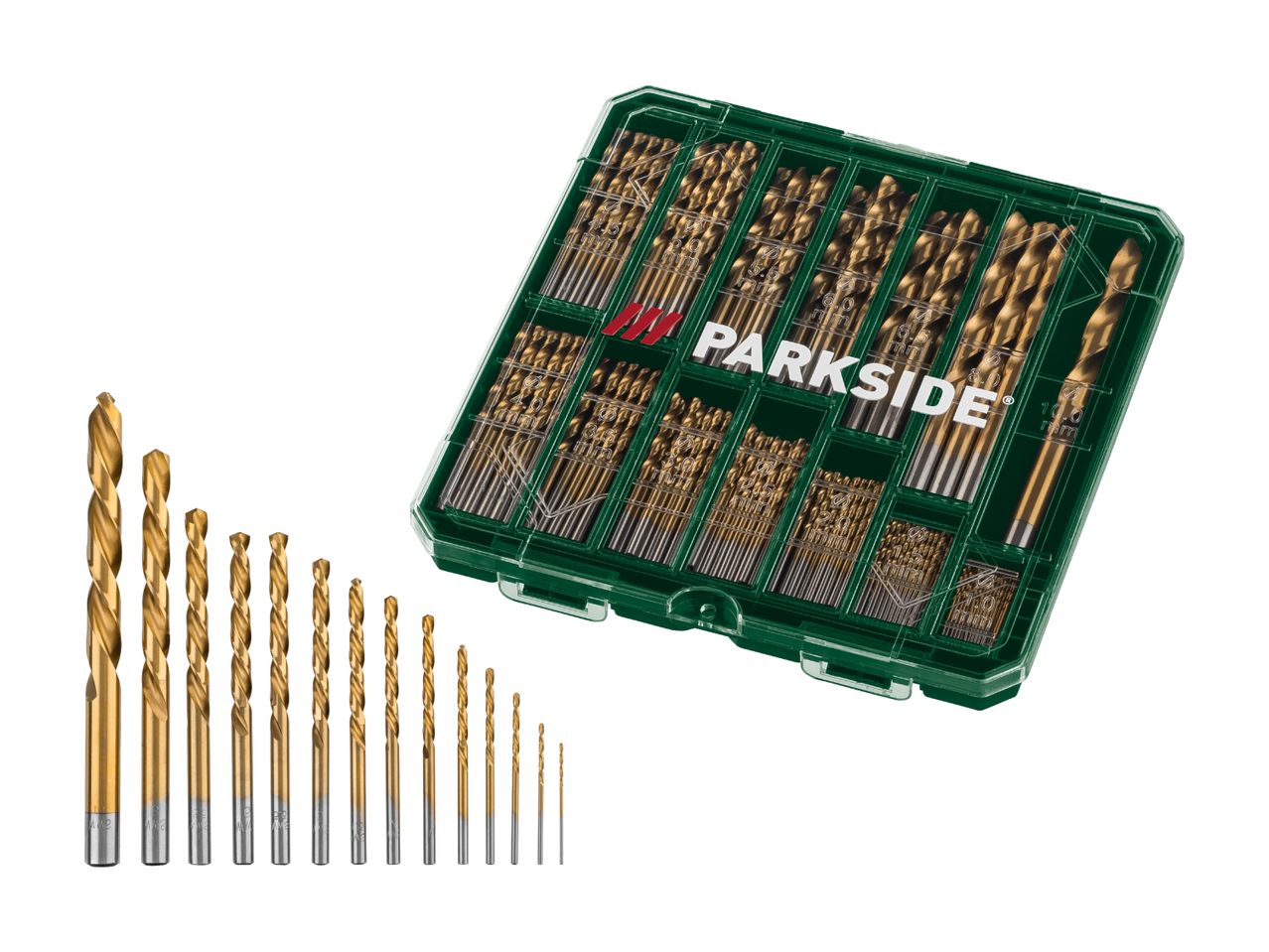 Parkside Bohrer-Set in Aufbewahrungsbox.