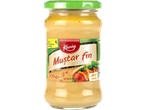Kania Muștar fin în borcan, 300g, cu ilustrație de hotdog