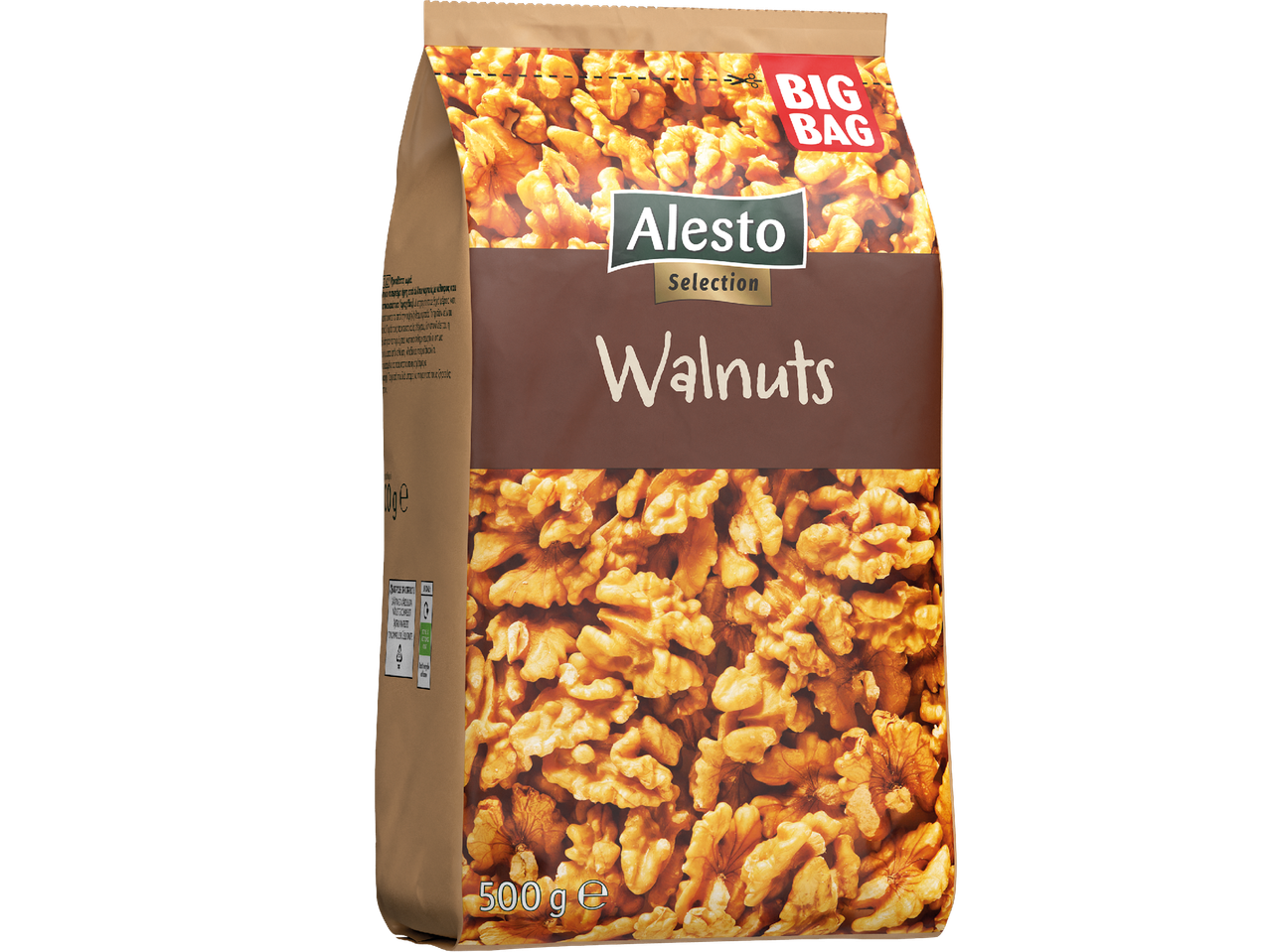 Alesto Selection valnötter i en stor påse (500g).