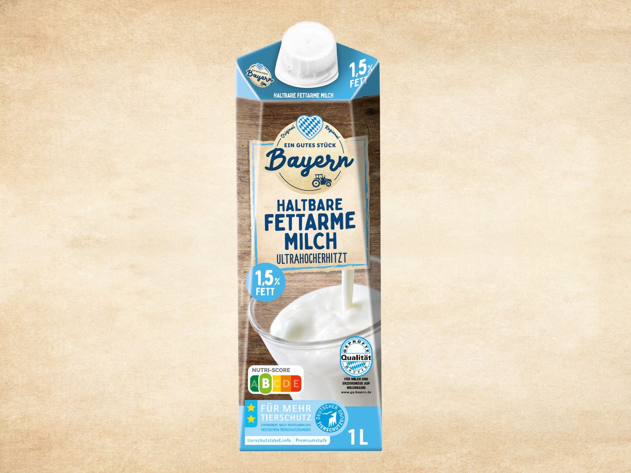 Gehe zu Vollbildansicht: Haltbare fettarme Milch 1,5% - Bild 1