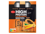 Milbona Quark Mango Papaya: Hoge proteïne snack (4x100g), limited edition.
