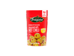 Fragata Snackolijven, Spaanse ontpitte olijven gekruid met hete chili, 70g.