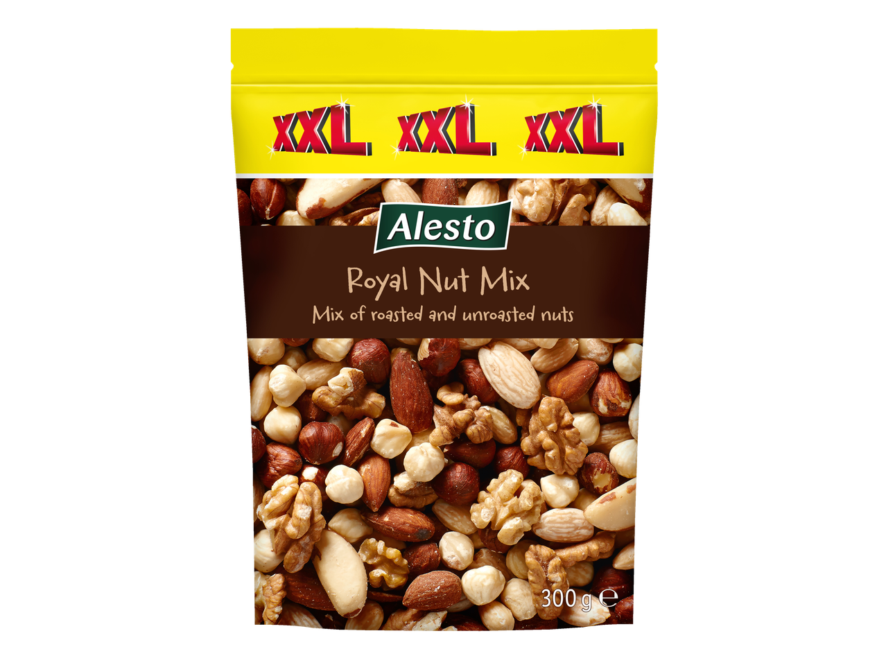 Alesto Royal Nut Mix: amestec de nuci prăjite și neprăjite.
