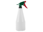 Pulverizador branco PARKSIDE com bico verde e gatilho vermelho.