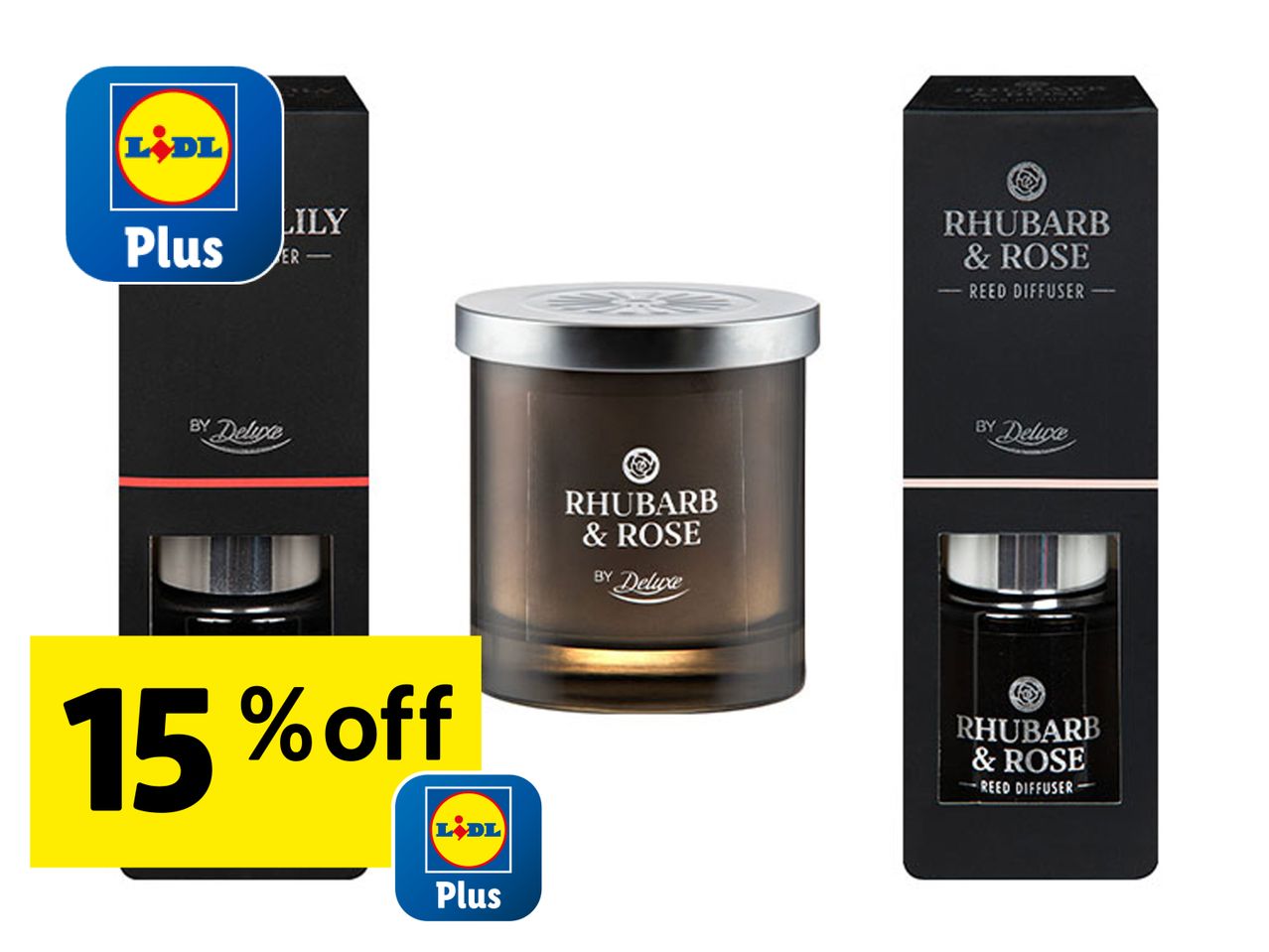 Lidl's Plan B scented candles, 15% off.