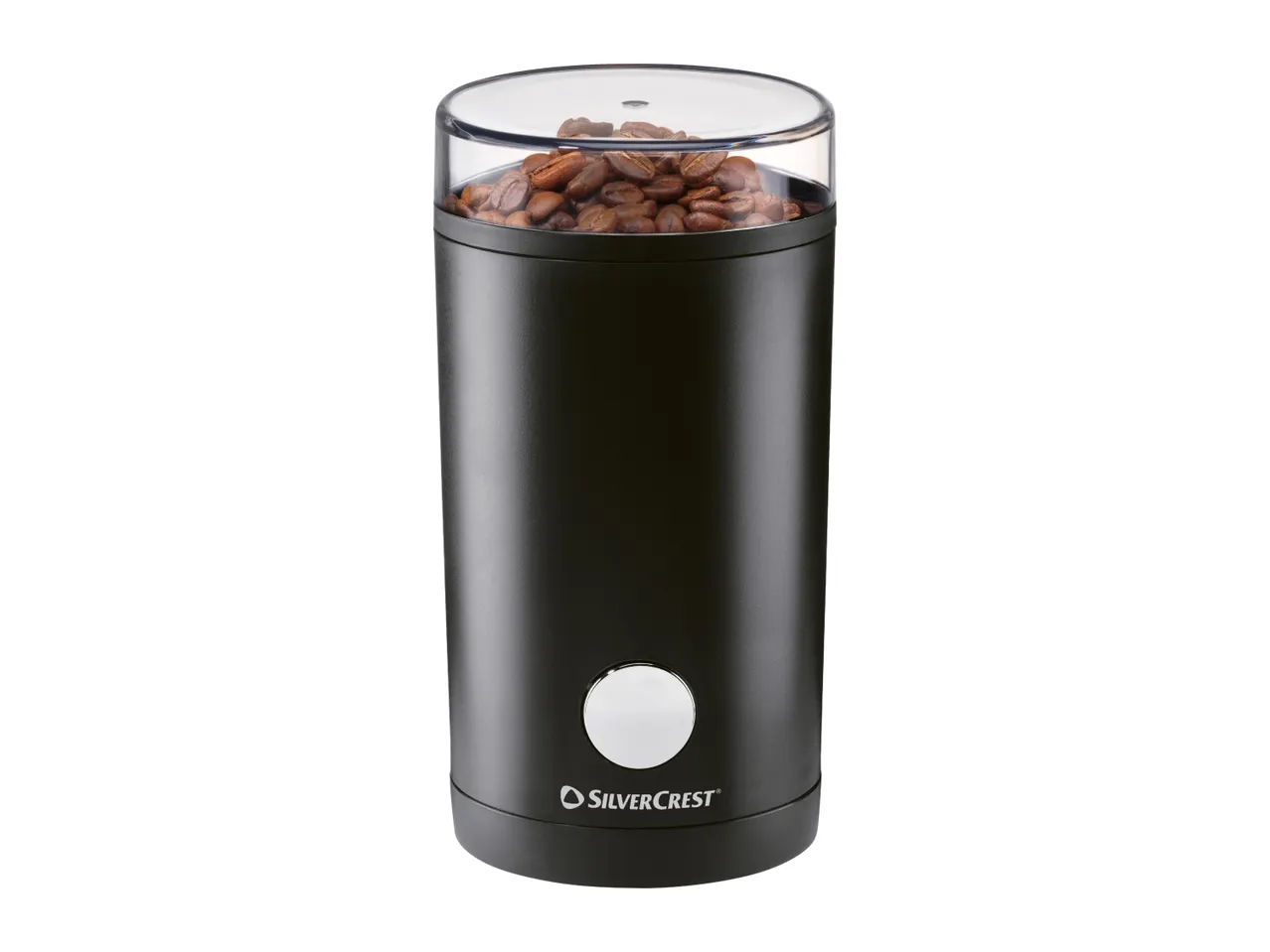 SilverCrest coffee grinder with coffee beans