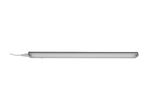 A white LED light bar with a power cord on a white background.