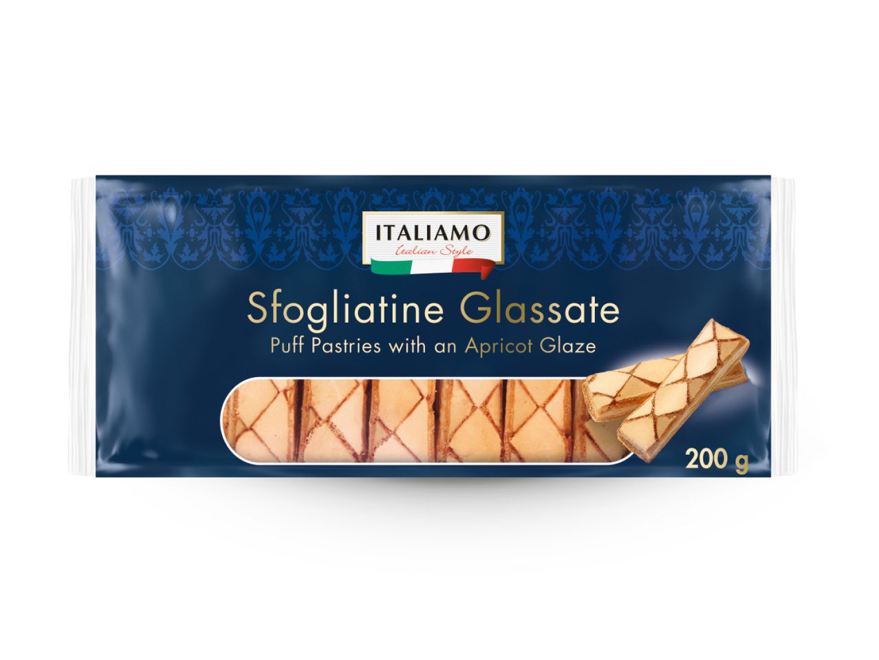 Pakiranje Palmini Sfogliatine Glassate, slojevitog peciva.