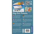 Set Kosmos de excavare fosile: ciocan, dalta și opt fosile.