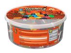 A 1kg tub of Halloween spooky jelly mix sweets with a colorful illustrated lid.