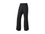 Black men's ski pants with a button closure and zippered pockets