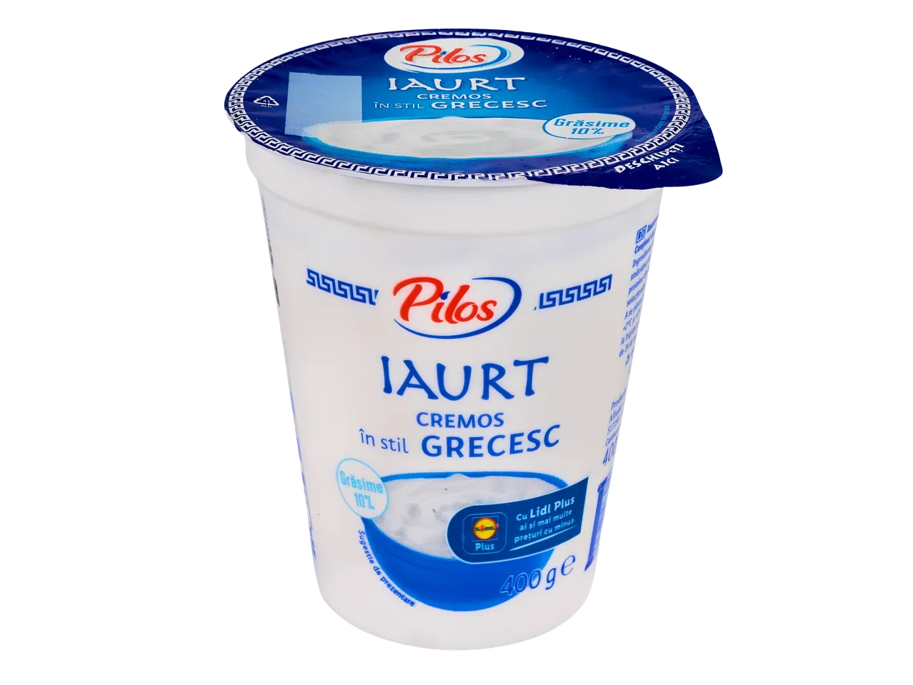 Iaurt cremos Pilos în stil grecesc cu 10% grăsime, 400g