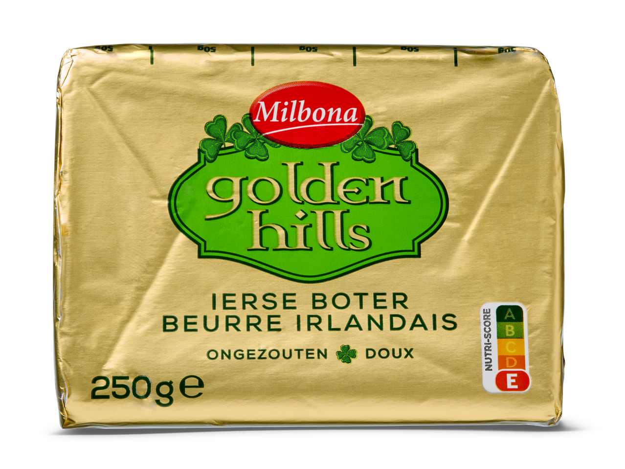 Milbona Golden Hills Ierse boter, 250g.