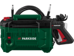 PARKSIDE Silent high-pressure cleaner in green and black.