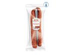 A package of two Arosa smoked sausages.