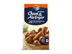 Verpakking met mini frikandellen voor oven en airfryer, ca. 20 stuks.