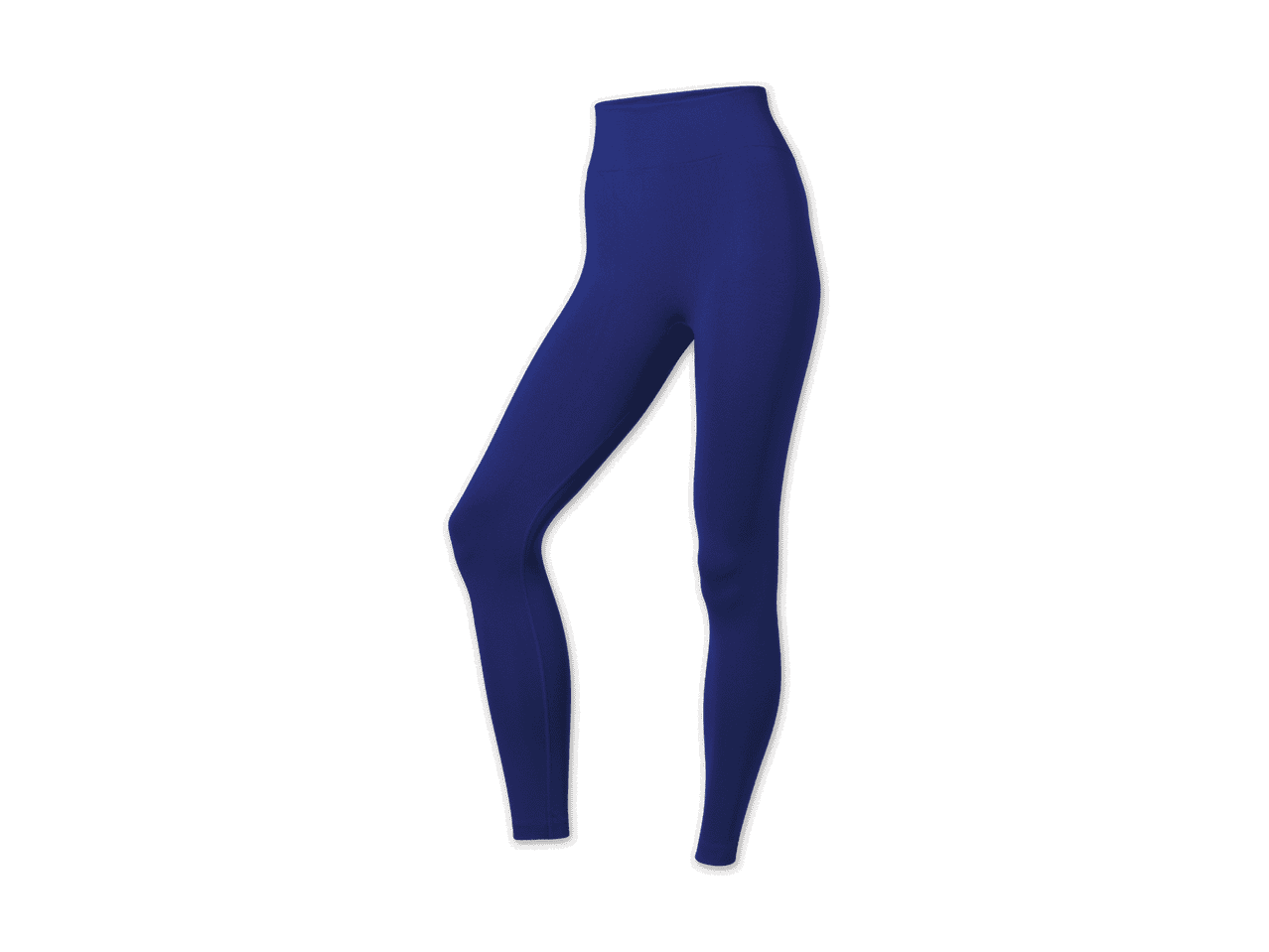 Dunkelblaue Leggings auf schwarzem Hintergrund