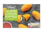 Jalapeño cheese poppers with a chilli dip, vegetarian and mild, with nutritional information.
