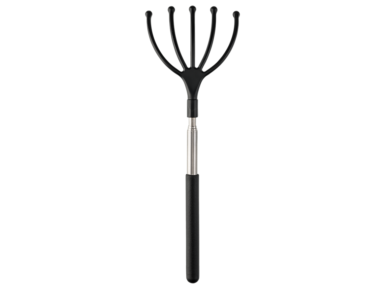 Masaj pentru cap telescopic negru, cu cinci brațe