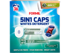 Detergent Formil 5 in 1 capsule pentru rufe albe.