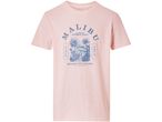 Pink Malibu rum t-shirt with a vintage-style graphic print.