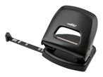 Crelando heavy-duty black hole punch with adjustable paper depth guide.