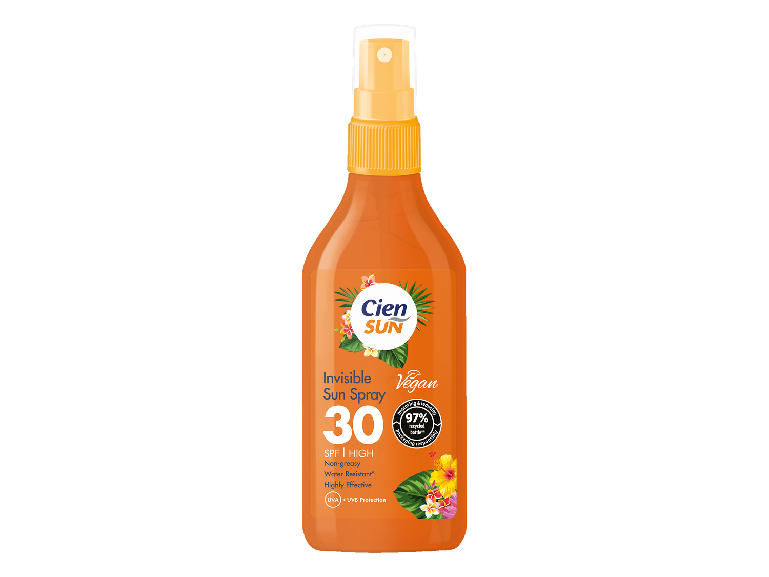 Zonnebrandspray transparant SPF30