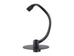 Black plastic stand for kitchen accessories, possibly a whisk or dough hook.